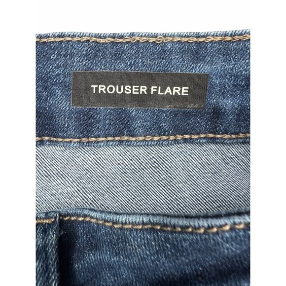 Judy Blue Womens High-Rise 5 Button Fly Wide Leg Trouser Flare Jeans Size 14W - Picture 7 of 16